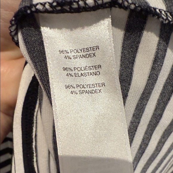 Chico's Striped Long Sleeve Flowy Top 2 (XL) - Picture 6 of 9